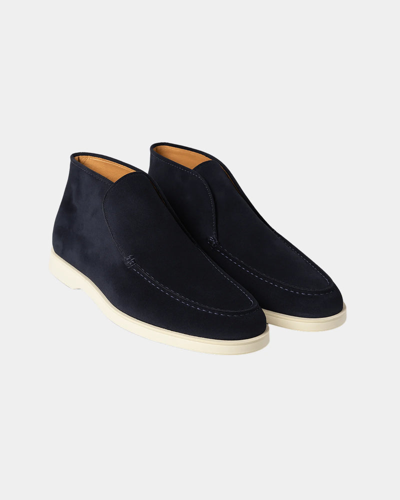 MARINA HIGH LOAFERS - NAVY BLUE