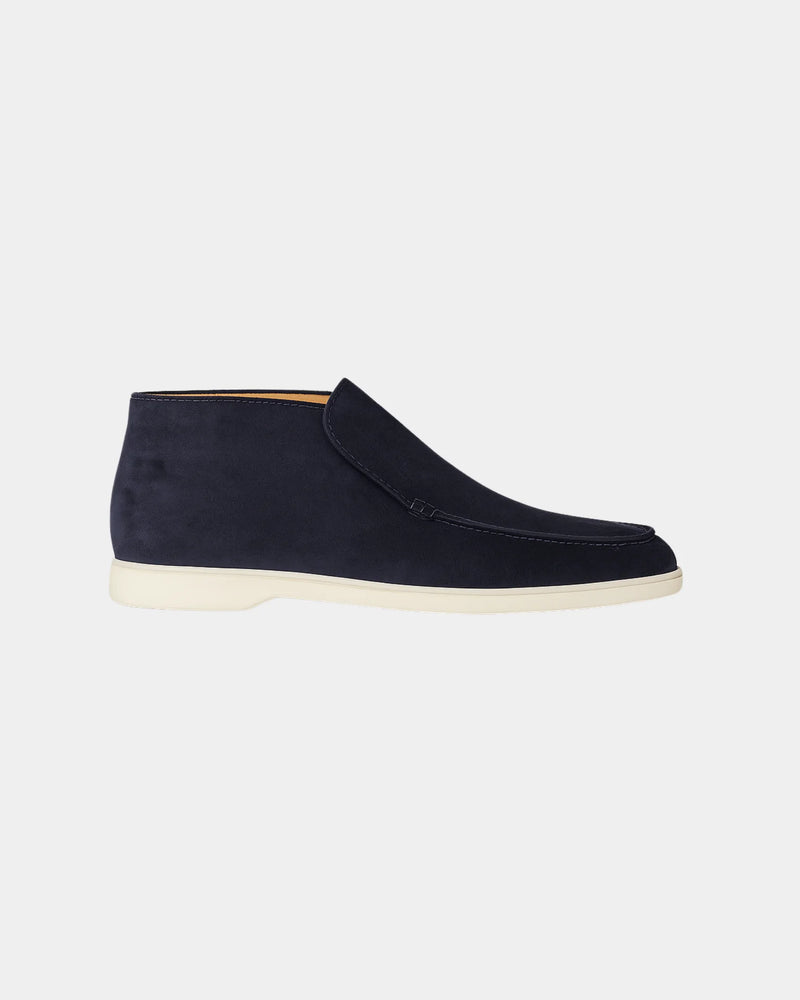 MARINA HIGH LOAFERS - NAVY BLUE