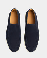 MARINA HIGH LOAFERS - NAVY BLUE