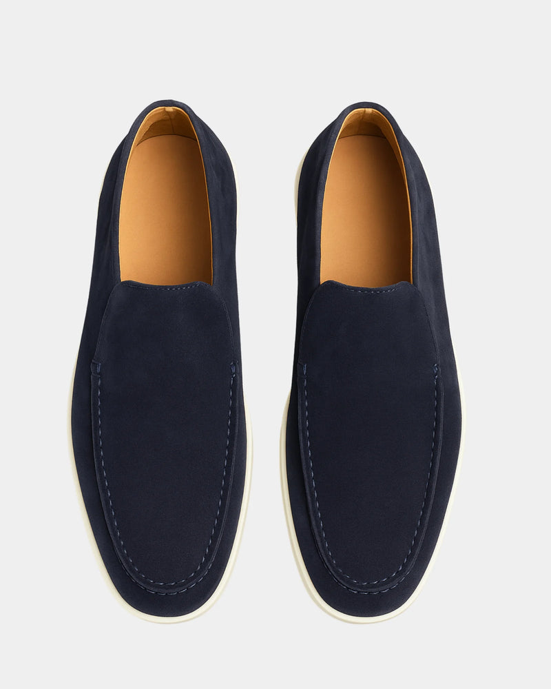MARINA HIGH LOAFERS - NAVY BLUE