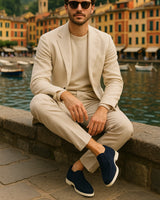 MARINA HIGH LOAFERS - NAVY BLUE