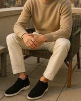 MARINA HIGH LOAFERS - BLACK