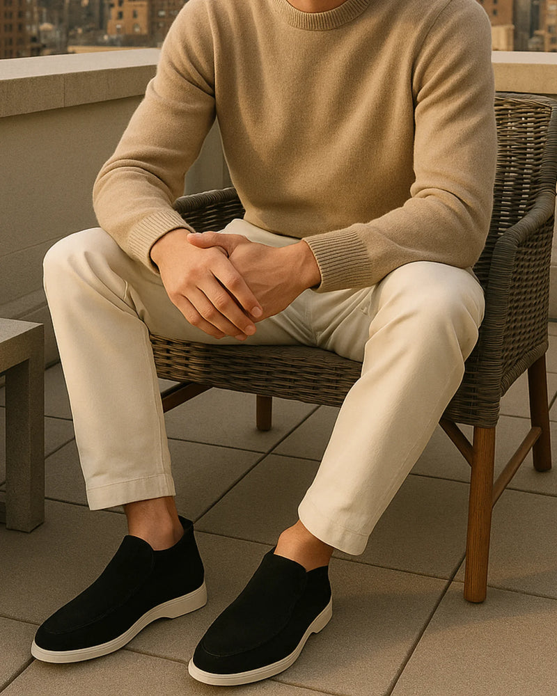 MARINA HIGH LOAFERS - BLACK