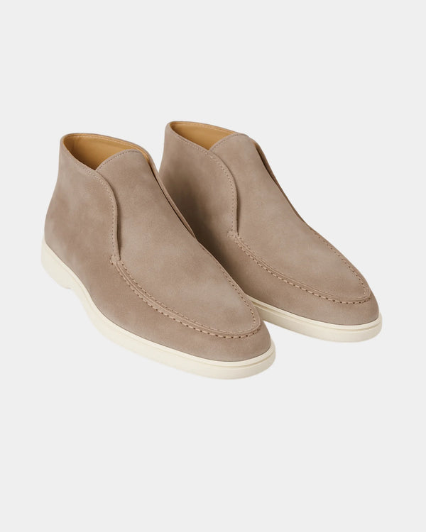 MARINA HIGH LOAFERS - BEIGE